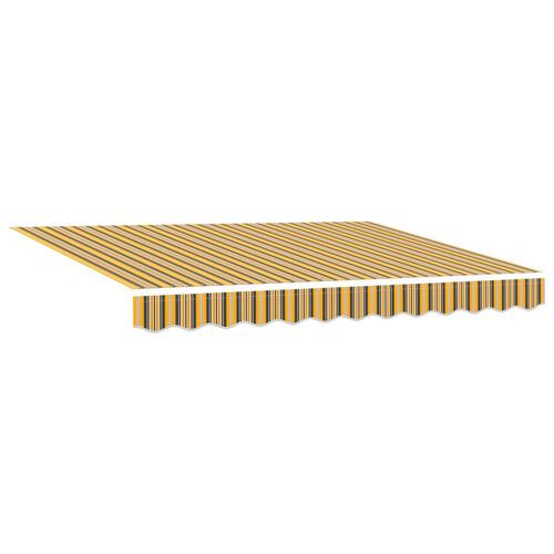 Udvalg markisefabric til 3.5x2 m ramme med flerfarvet stribe