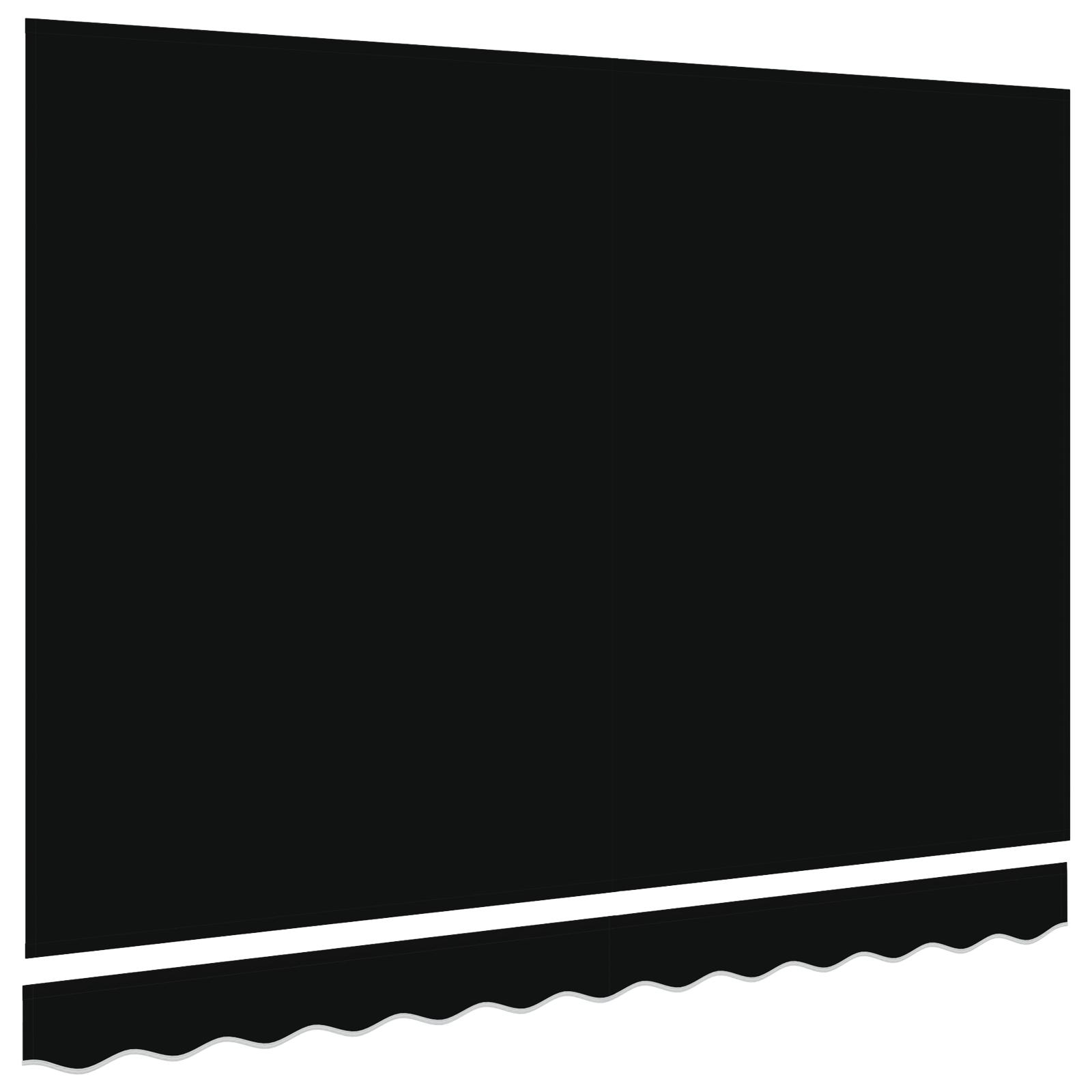 Markise Erstatningsstof til 3.5x2 m Ramme - Sort