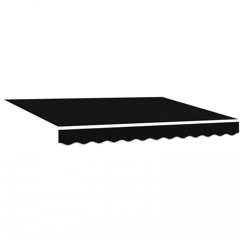 Markise erstatningsstof til 3x2.5 m ramme sort