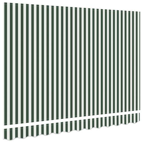 Markiseerstatningsstof til 3.5x2 m ramme grøn og hvid