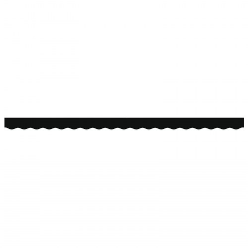 Markise Valance til 4 m Ramme Sort 3.8x0.2 m