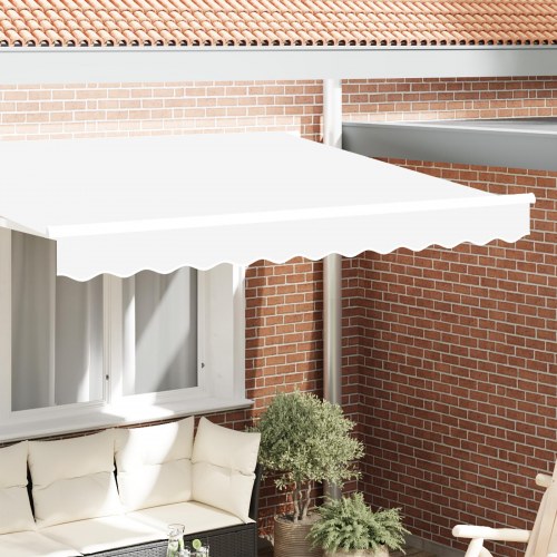 Markisedekoration til 3 m Ramme Hvid 2.8x0.2 m