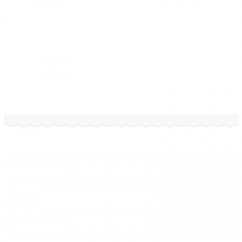 Markisevalance til 4 m ramme Hvid 3.8x0.2 m