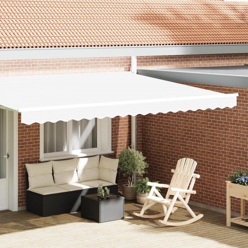 Markise Vals til 4,5 m Ramme Hvid 4,3x0,2 m