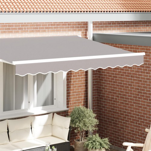 Markise Valance til 3 m Ramme Lys Grå 2.8x0.2 m