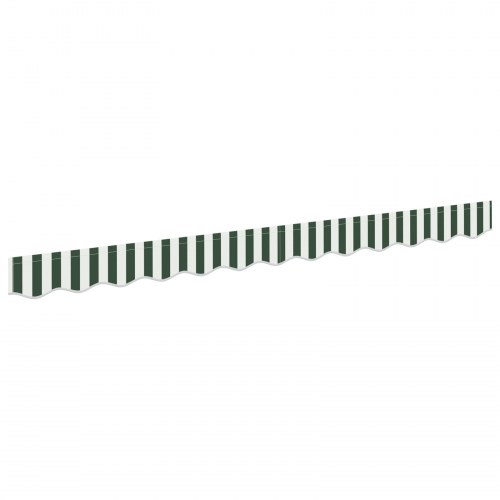 Markise Valance til 3 m ramme Grøn og Hvid 2.8 x 0.2 m