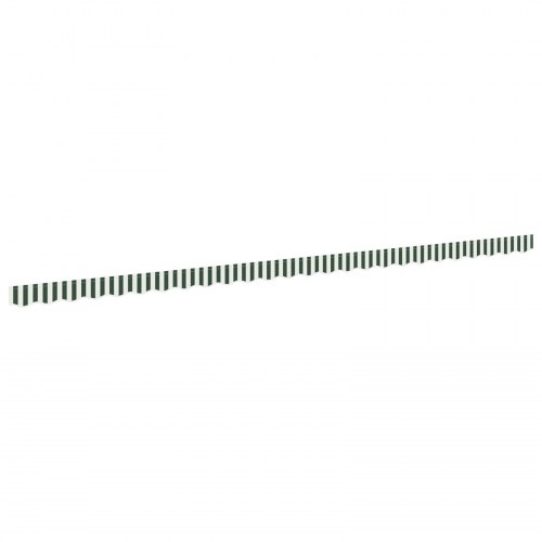 Markise valance til 6 m ramme grøn og hvid 5.8 x 0.2 m