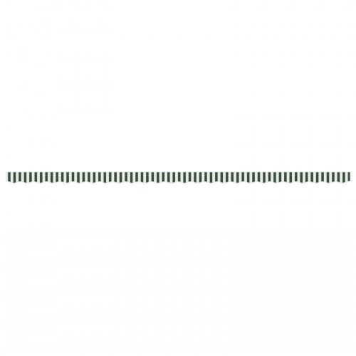 Markise valance til 6 m ramme grøn og hvid 5.8 x 0.2 m