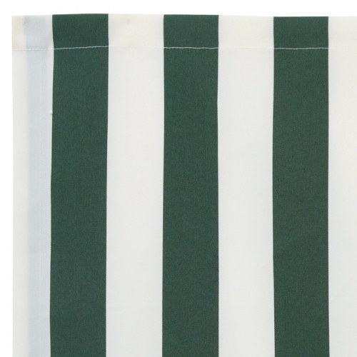 Markise valance til 6 m ramme grøn og hvid 5.8 x 0.2 m