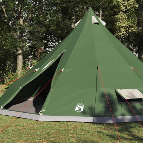 Familie Telt Tipi Grøn 12-Personers vandafvisende