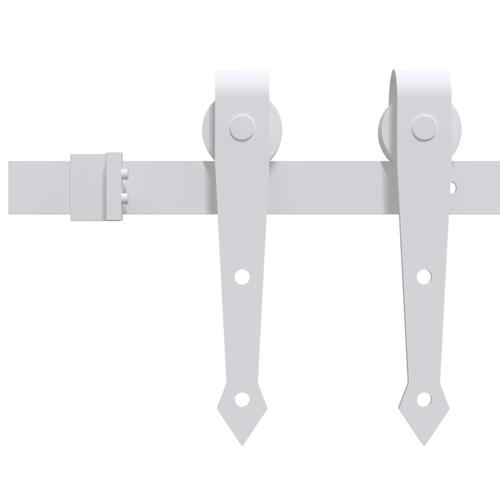 Skydedør med hardware sæt 73,5x211 cm Massivt fyrretræ