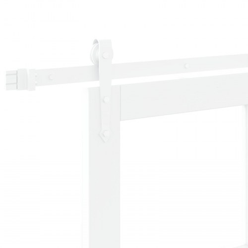 Skydedør Hvid 78 x 211 cm Træ og metal