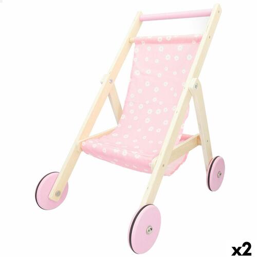 Lille Barnevogn til Dukker 33 x 44 x 51 cm (2 enheder)