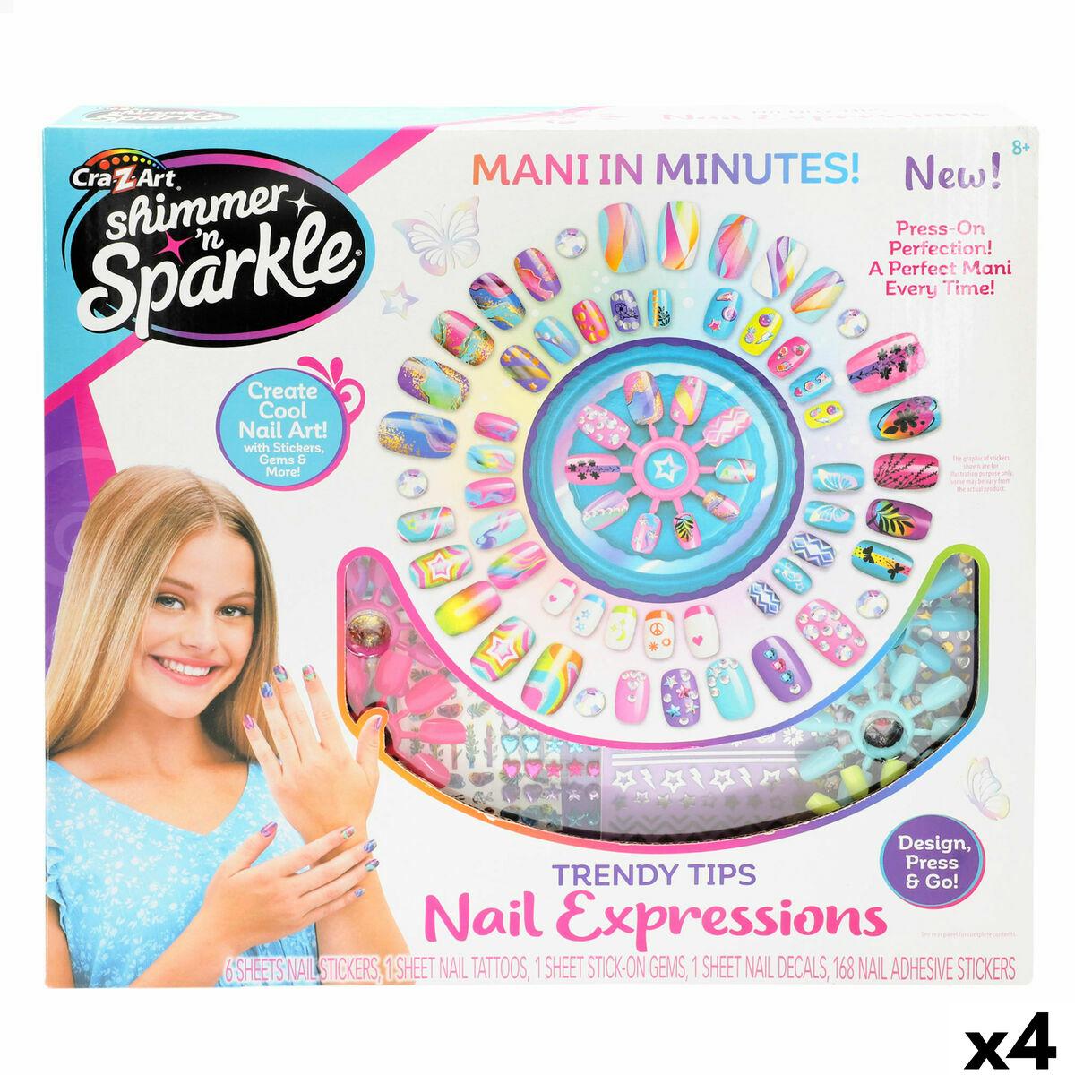 Cra-Z-Art Negledesign sæt - Multifarvet (4 enheder)