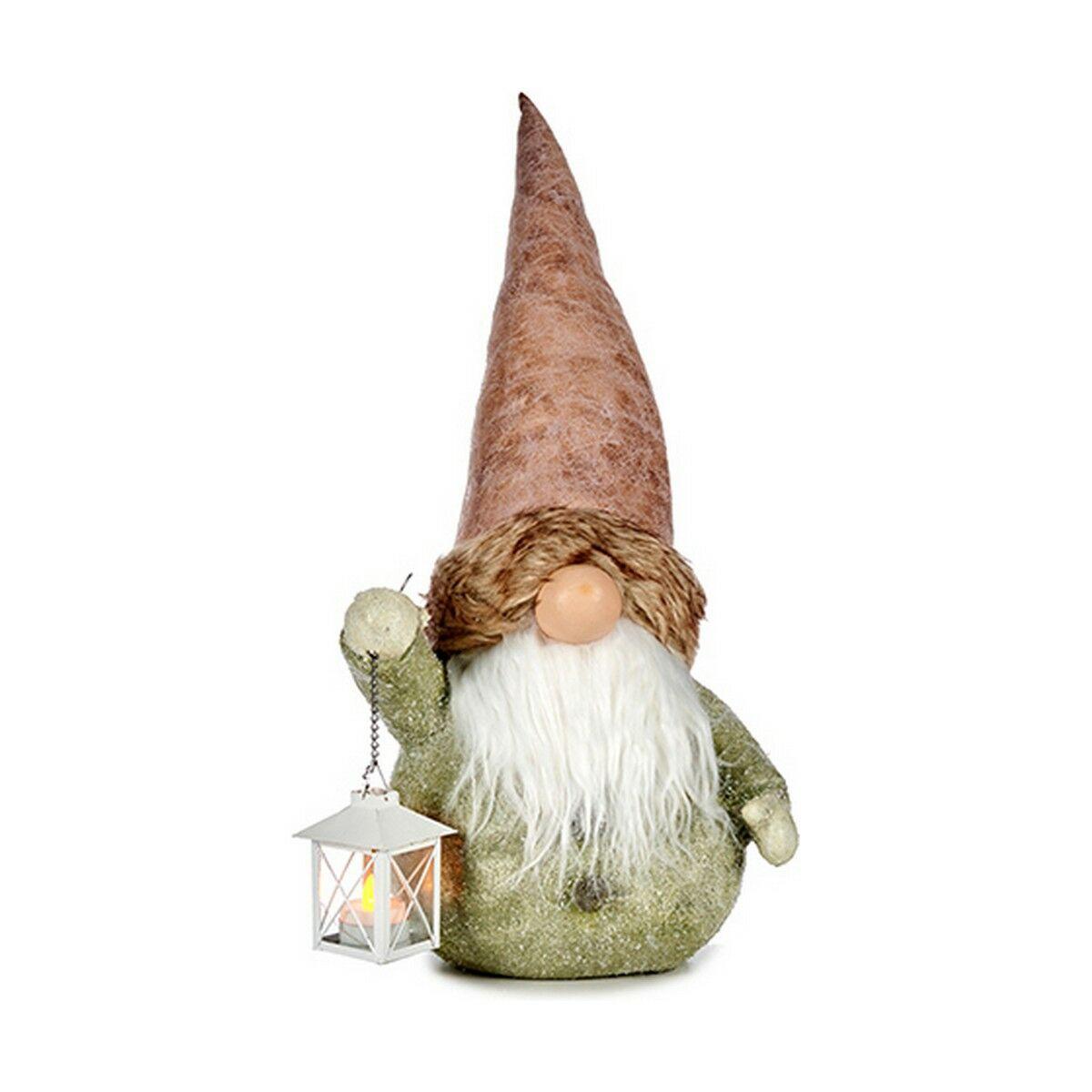 Julefigur med lanterne Krist+ trold - grå/pink - 21,5 × 53 × 27 cm