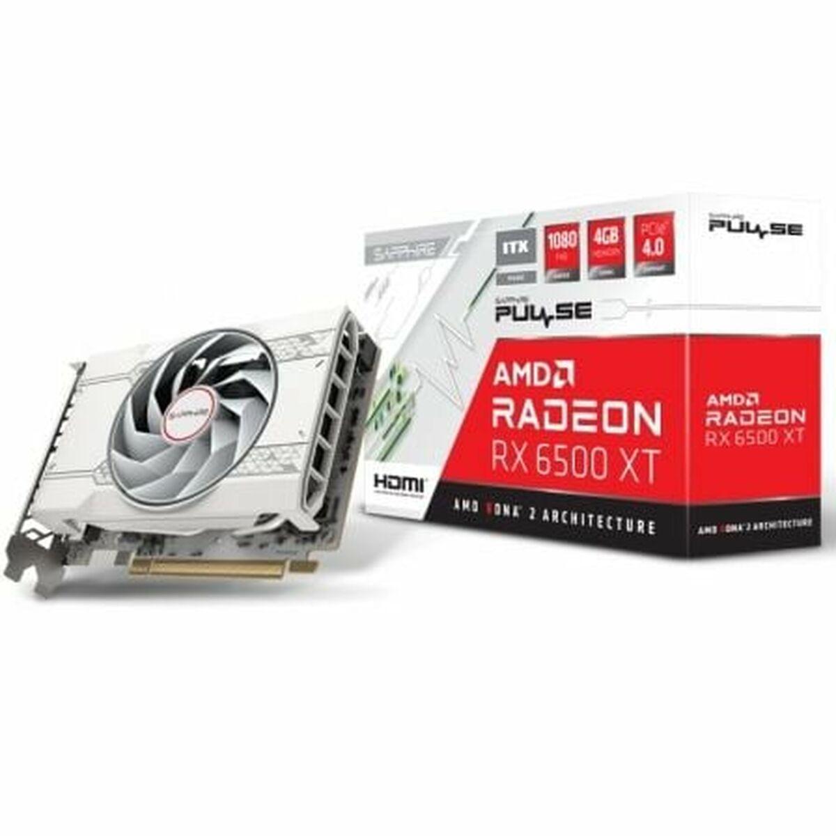Sapphire Radeon RX 6500 XT 4 GB GDDR6 grafikkort (hvid)