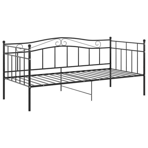 Sengestel til sovesofa 90x200 cm metal sort
