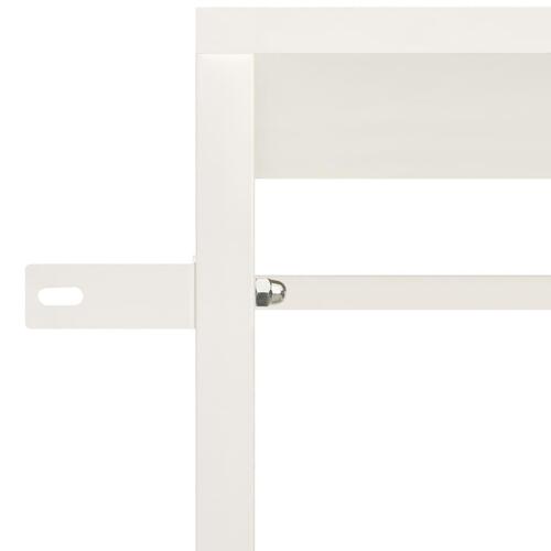 Tøjstativ 60x40x167 cm metal og spånplader hvid