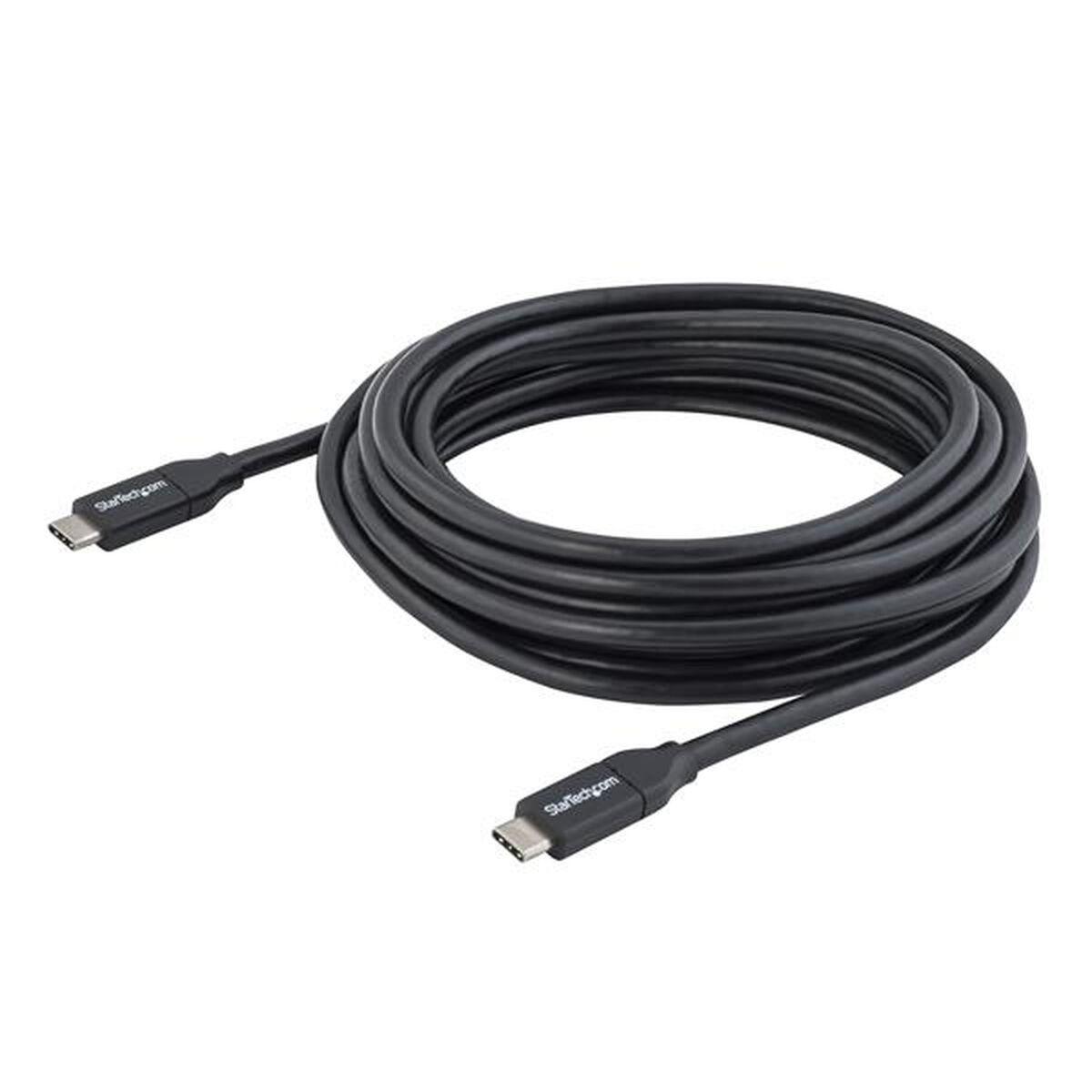 Startech USB-C til USB-C kabel 4 m - USB 2.0, sort