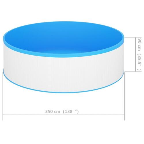 Pool 350x90 cm hvid