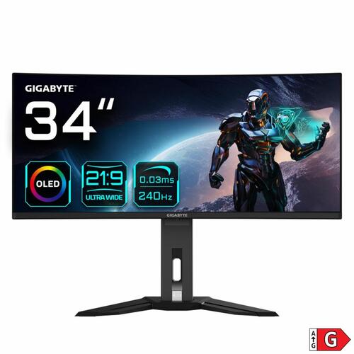 Skærm Gigabyte MO34WQC2 Wide Quad HD 34"