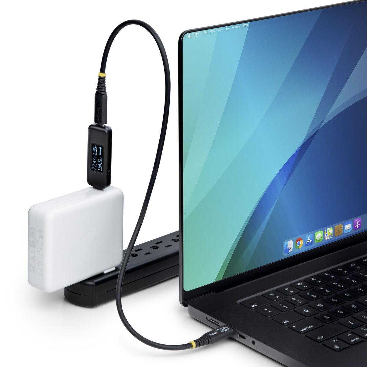 Startech USB-C Power Tester - adapter med display