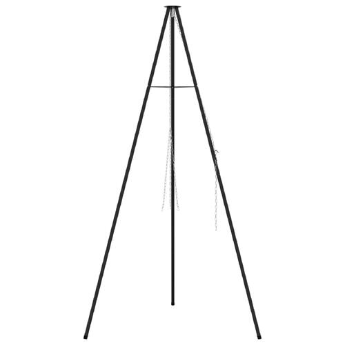 Lejrferiekogetripod 190 cm høj stål