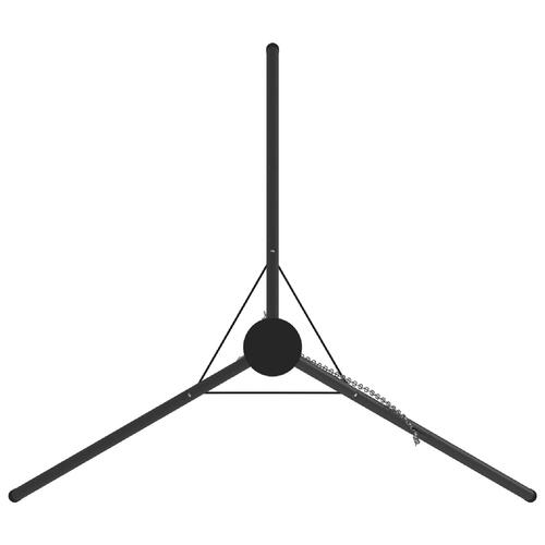 Lejrferiekogetripod 190 cm høj stål