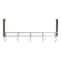 Knagerække til dør 8424001835256 Gennemsigtig Sølvfarvet Metal 47 x 10 x 22 cm