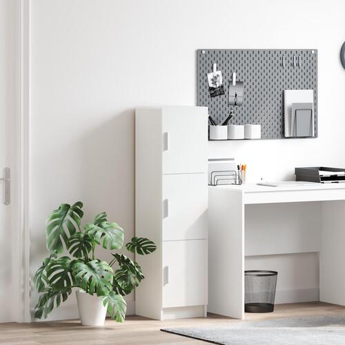 Hvidt skab Hvid MDF træ Medium Hvidt skab Rektangulært