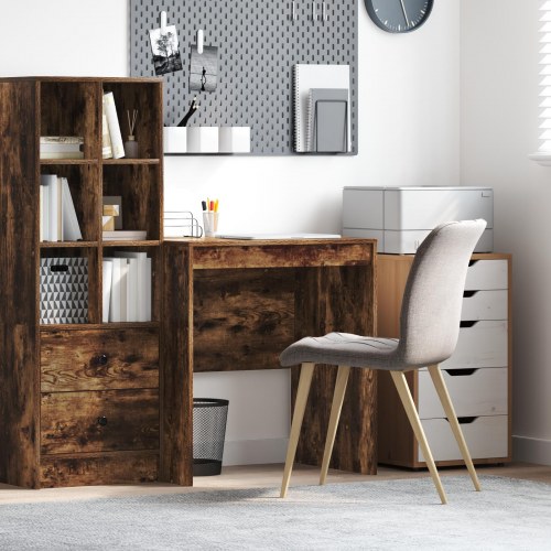 Skrivebord Røget eg Konstrueret træ 70 x 50 x 76 cm Skrivebord