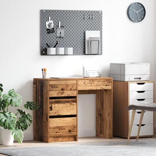 Gammelt træ skrivebord Gammelt træ Konstrueret træ Medium