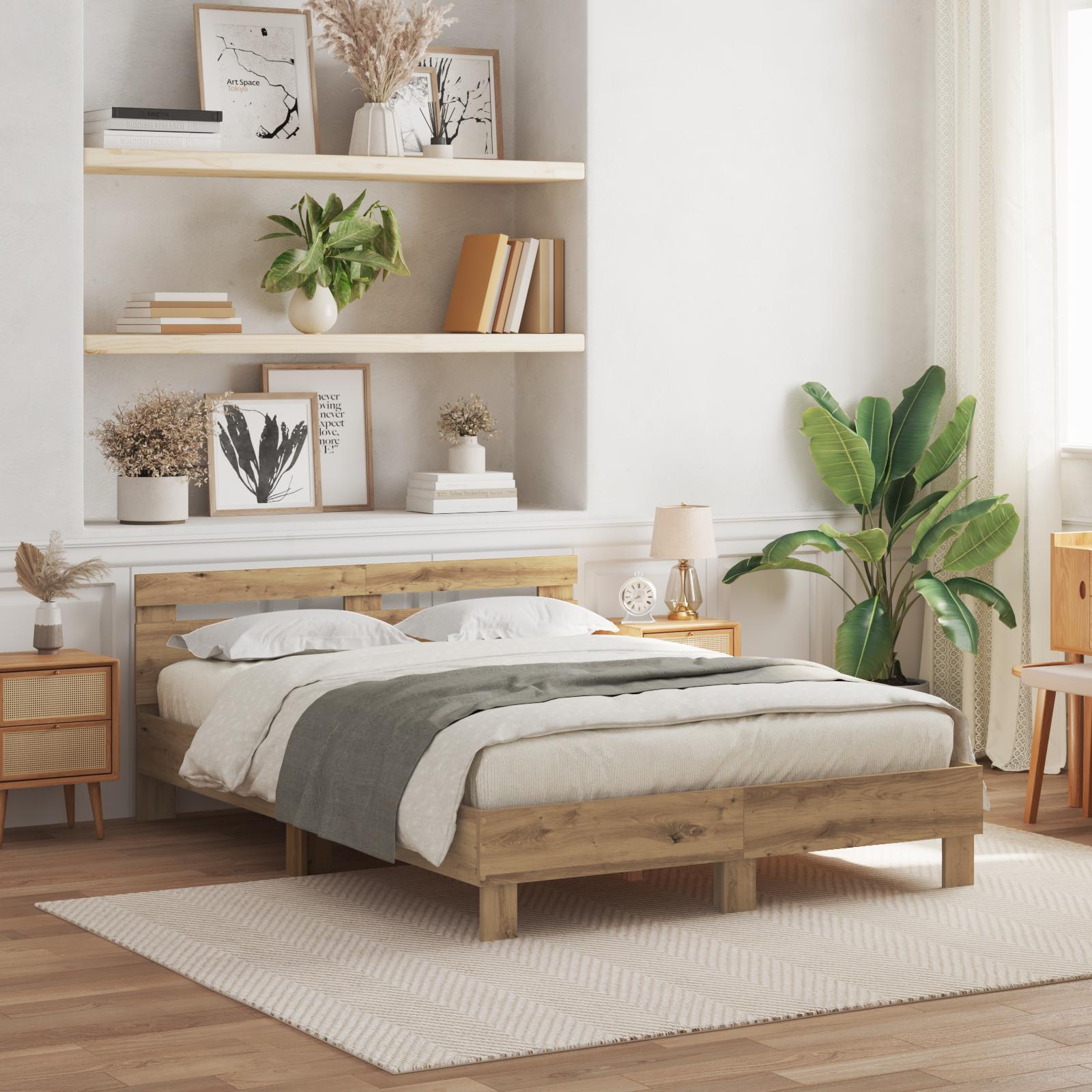 Egetræ Sengestel Artisan egetræ Massivt egetræ 140 x 190 cm