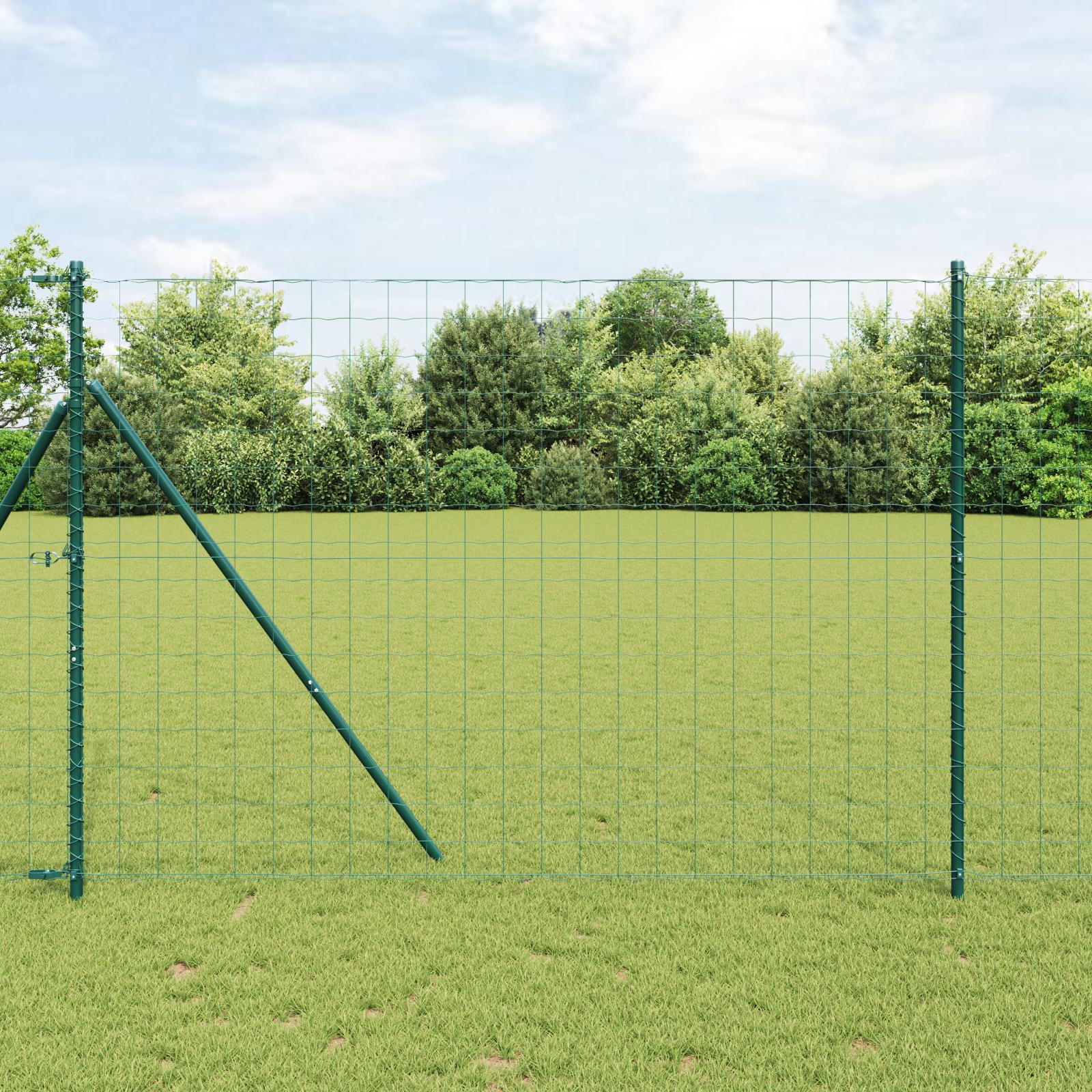 Euro Hejn Grøn 1,6 x 10m PVC-belagt jern billede