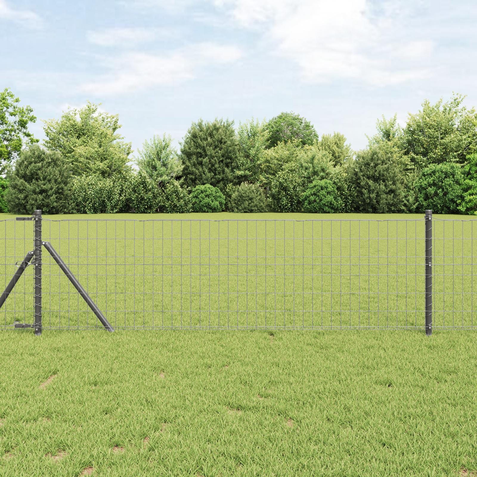 Euro Hejn Grå 0.8 x 10 m PVC-belagt jern billede