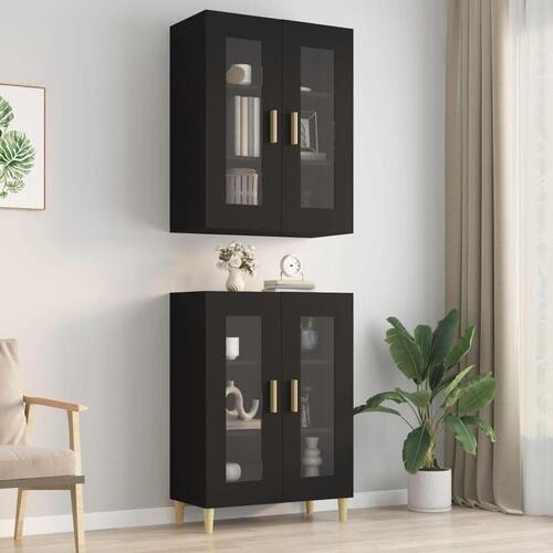 Vægskab 69,5x34x90 cm sort (OUTLET A+)