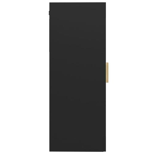Vægskab 69,5x34x90 cm sort (OUTLET A+)