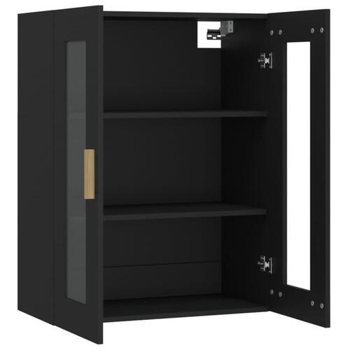 Vægskab 69,5x34x90 cm sort (OUTLET A+)