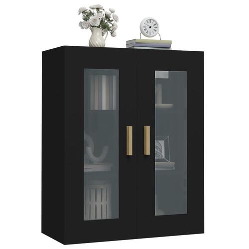 Vægskab 69,5x34x90 cm sort (OUTLET A+)
