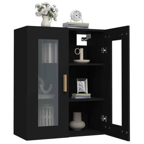 Vægskab 69,5x34x90 cm sort (OUTLET A+)