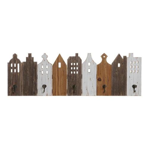 Knagerække til væggen Metal Huse 91 x 9,5 x 29,5 cm