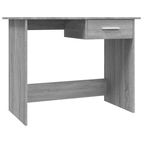 Skrivebord 100x50x76 cm konstrueret træ grå sonoma-eg
