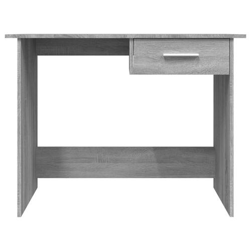 Skrivebord 100x50x76 cm konstrueret træ grå sonoma-eg
