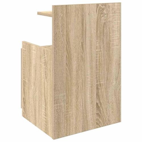 Sengebord med 2 skuffer sonoma eg 40x36,5x62 cm