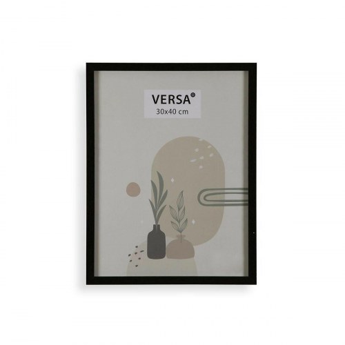 Versa fotoramme - sort træ/MDF, 30 × 40 cm, vintage