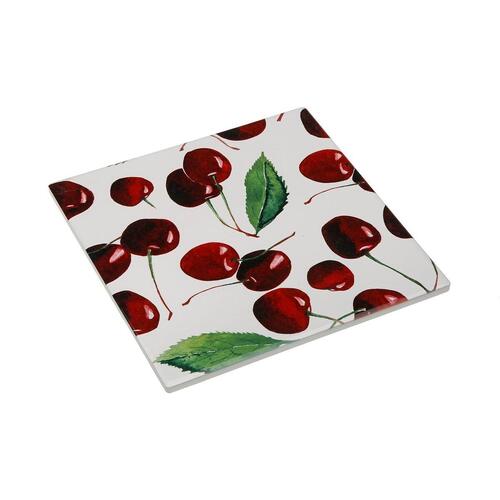 Dækkeserviet Versa Kork Keramik Kirsebær 20 X 0,6 X 20 CM