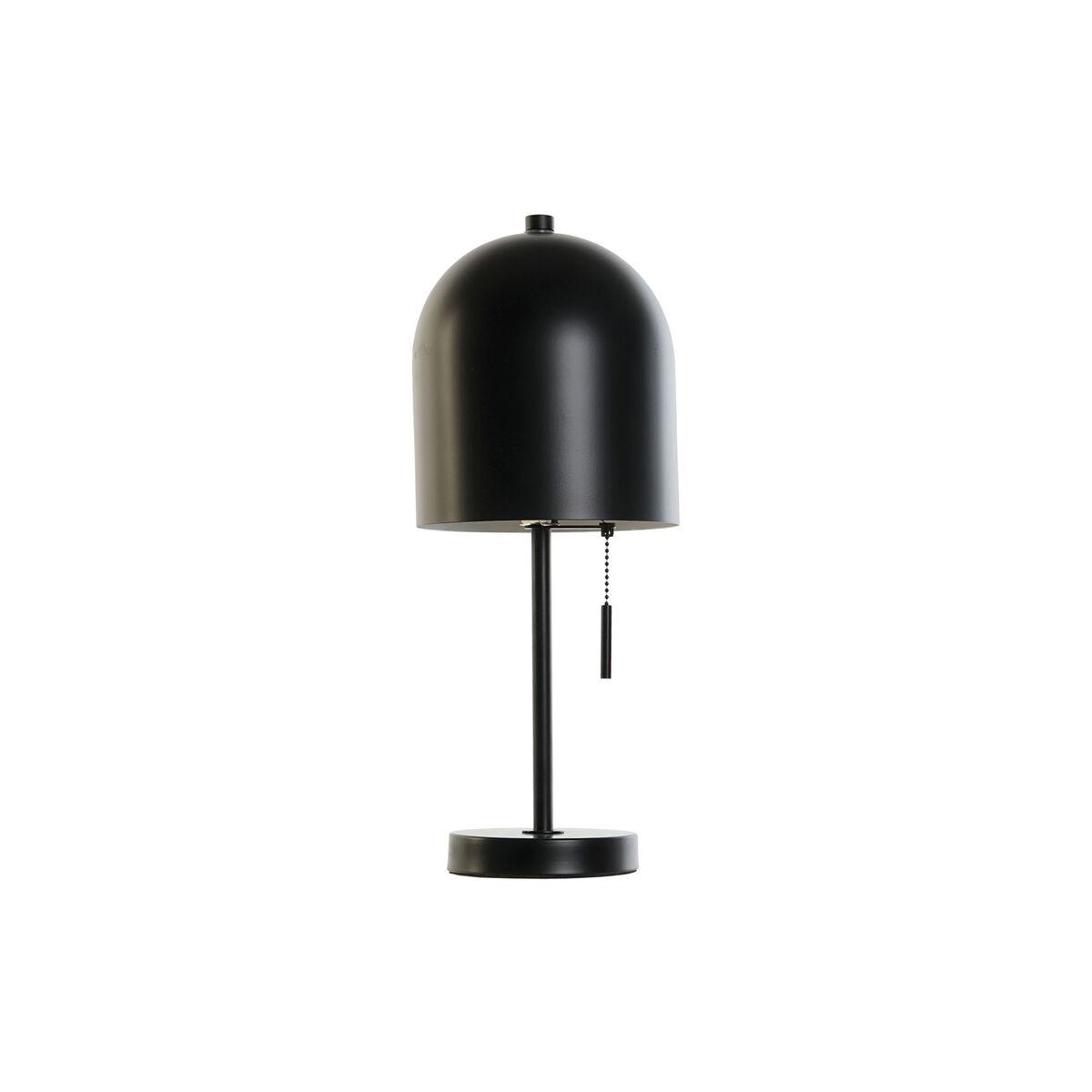 Bordlampe - sort metal, E27, 50 W, 20 × 20 × 41 cm