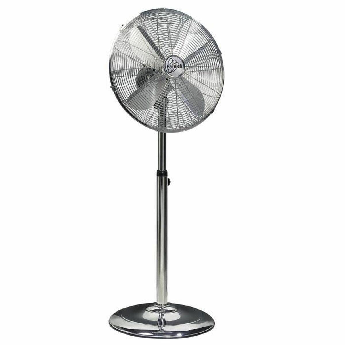 Fritstående ventilator FARELEK Sølvfarvet Ø 40 cm Hvid