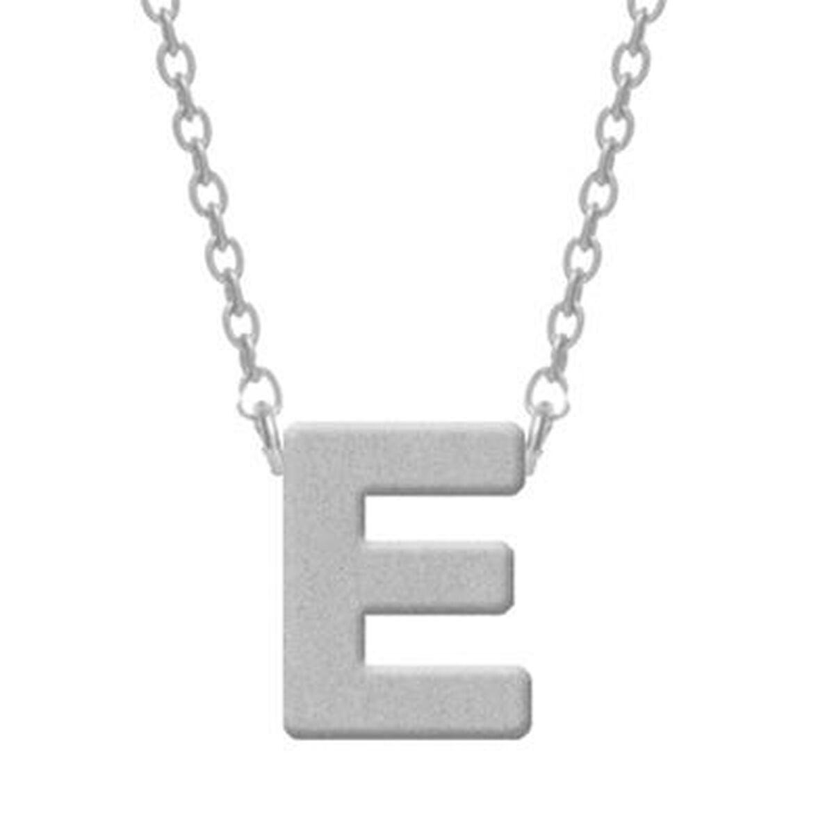 CO88 Collection vedhæng til kvinder - sølvfarvet bogstav E