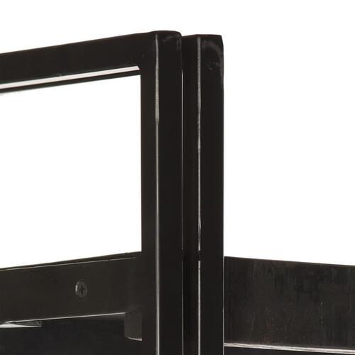 Bogreol m. 3 hylder 40x30x80 cm massivt mangotræ sort
